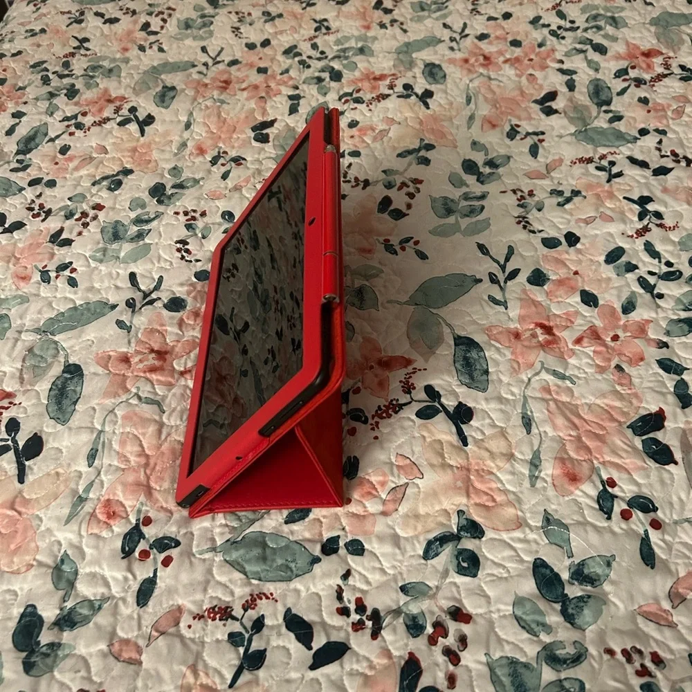 Tablet with Red case & Stylus